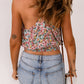 Floral Surplice Neck Top