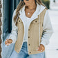 Two-Tone Spliced Denim Sherpa Hooded Jacket