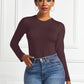 Round Neck Long Sleeve Bodysuit