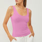 Be Cool Scoop Neck Wide Strap Tank