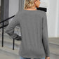 Notched Long Sleeve T-Shirt