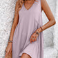 V-Neck Sleeveless Mini Dress