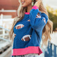 Contrast Football Long Sleeve Sweatshirt