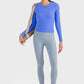 Round Neck Long Sleeve Sports Top