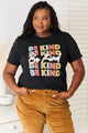 Simply Love BE KIND Graphic Round Neck T-Shirt Black