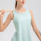 Wide Strap Round Neck Active Tank