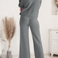 Long Sleeve Lounge Top and Drawstring Pants Set