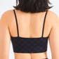 Breathable Checkered Sports Bra