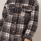 HYFVE Plaid Button Down Longline Shacket