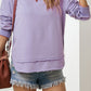 Side Slit Drop Shoulder Sweatshirt