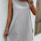 Asymmetrical Neck Sleeveless Dress