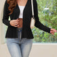 Open Front Long Sleeve Cardigan