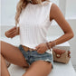 Eyelet Round Neck Tank