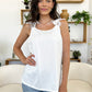 Full Size Lace Detail Scoop Neck Tank