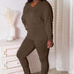 Basic Bae Bamboo Full Size V-Neck Long Sleeve Top and Pants Lounge Set