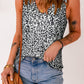 Animal Print V-Neck Tank