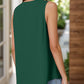 Full Size Ruched V-Neck Tank