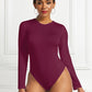 Round Neck Long Sleeve Bodysuit