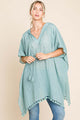 Cotton Bleu by Nu Label Tassel Hem Hooded Cover Up Mint