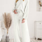 Long Sleeve Lounge Top and Drawstring Pants Set