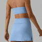 Halter Neck Tank and Slit Skirt Active Set