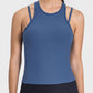 Cutout Round Neck Racerback Active Tank