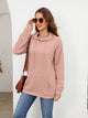 Raglan Sleeve Front Pocket Hoodie Peach
