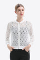 Openwork Zip Up Jacket White