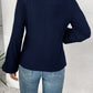 Embroidered Round Neck Long Sleeve Top