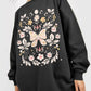 Simply Love Simply Love Full Size Flower and Butterfly Graphic Sweatshirt