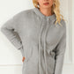 Drawstring Hooded Sweater with Pocket