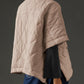 Texture Half Zip Half Sleeve Outerwear