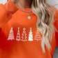 Christmas Tree Graphic Drop Shoulder Sweatshirt