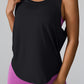 Crisscross Round Neck Active Tank