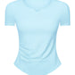 Notched Short Sleeve Active T-Shirt