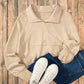 Half Zip Long Sleeve Sweatshirt