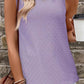 Eyelet Round Neck Tank