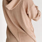 Buttoned Drop Shoulder Drawstring Hoodie