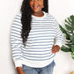 Double Take Striped Long Sleeve Round Neck Top