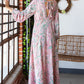 First Love Paisley Print Tie-Back Long Sleeve Maxi Dress