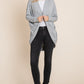 BOMBOM Open Front Long Sleeve Cocoon Cardigan