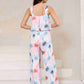 Printed Wide Strap Top and Pants Set