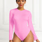 Round Neck Long Sleeve Bodysuit