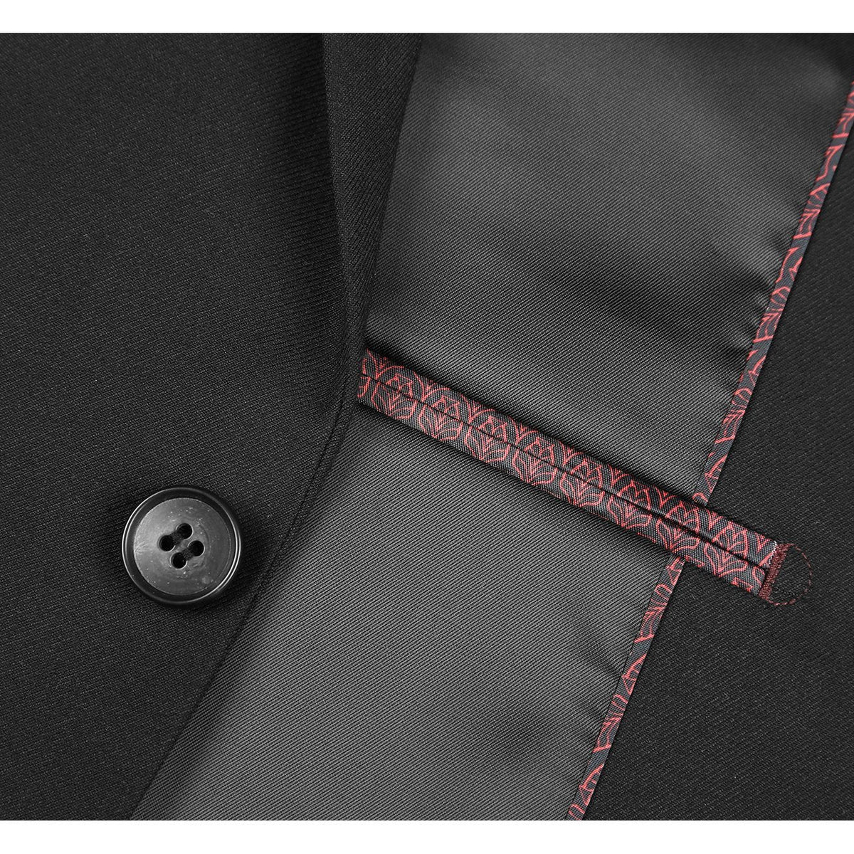 2110-1 Men's Slim Fit Solid Stretch 2-Piece Suit