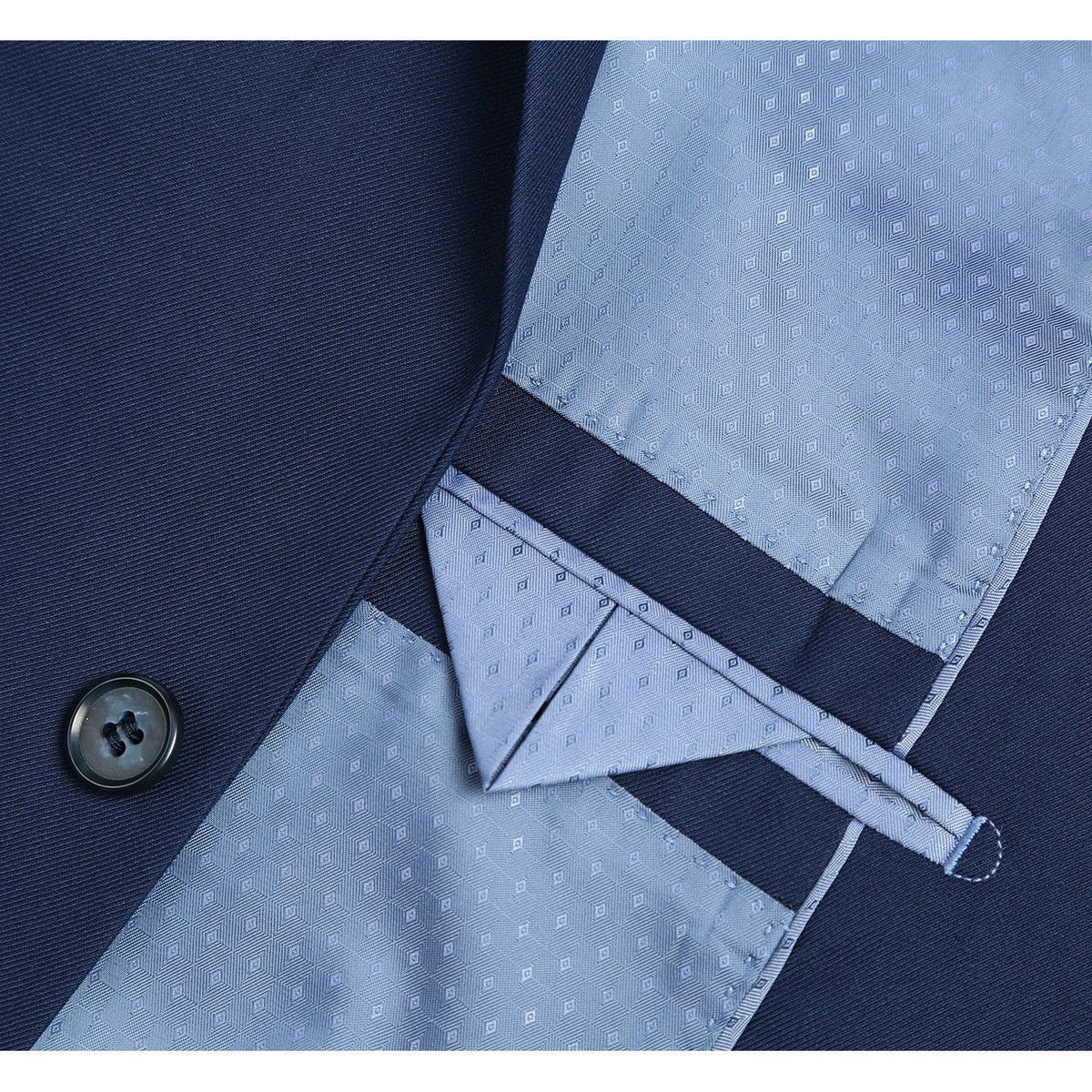 201-18 Men's 2-Piece Slim Fit Single Breasted Notch Lapel Suit