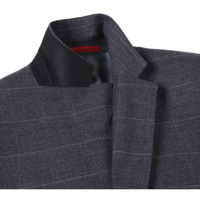 293-31 Men's New Slim Fit Checked Suits