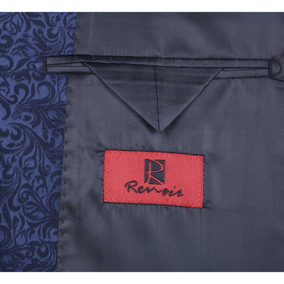 290-21 Men's Slim Fit Stretch Shawl Jacket NAVY L46 New Slim Fit