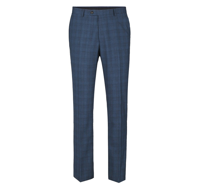 278-2 Men's 3-Piece Classic Fit Single Breasted Windowpane Suit