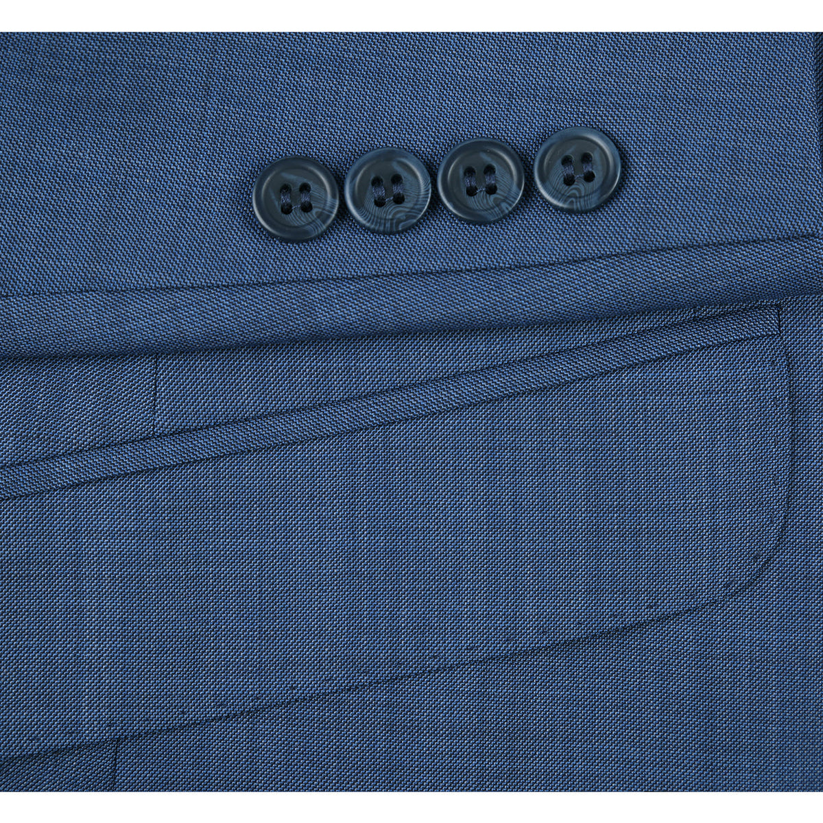 557-1 Men's 2-Piece Slim Fit Single Breasted Wool Suit