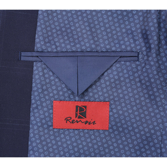 293-29 Men's New Slim Fit Checked Suits